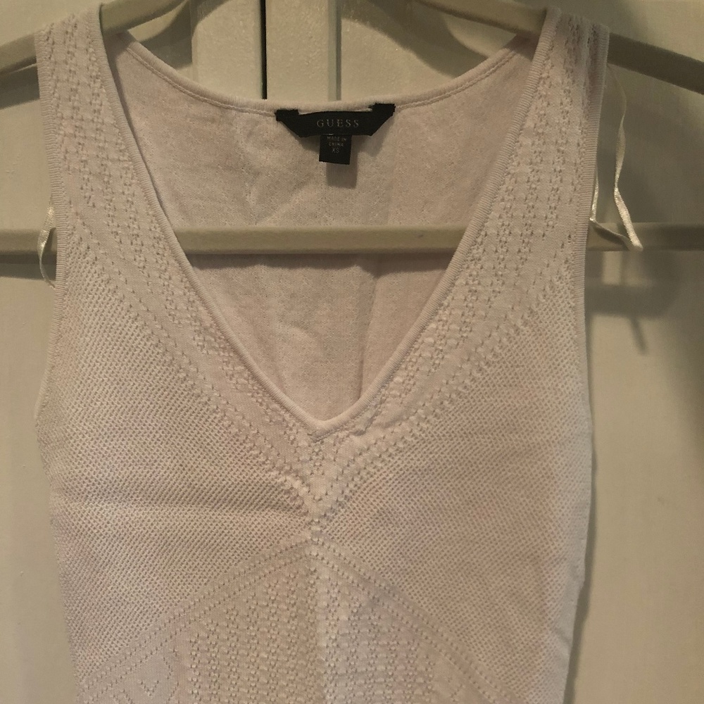 Guess White Bodycon Dress, XS
